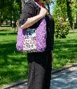 Hobo Bag Tribal Print Violet M.webp