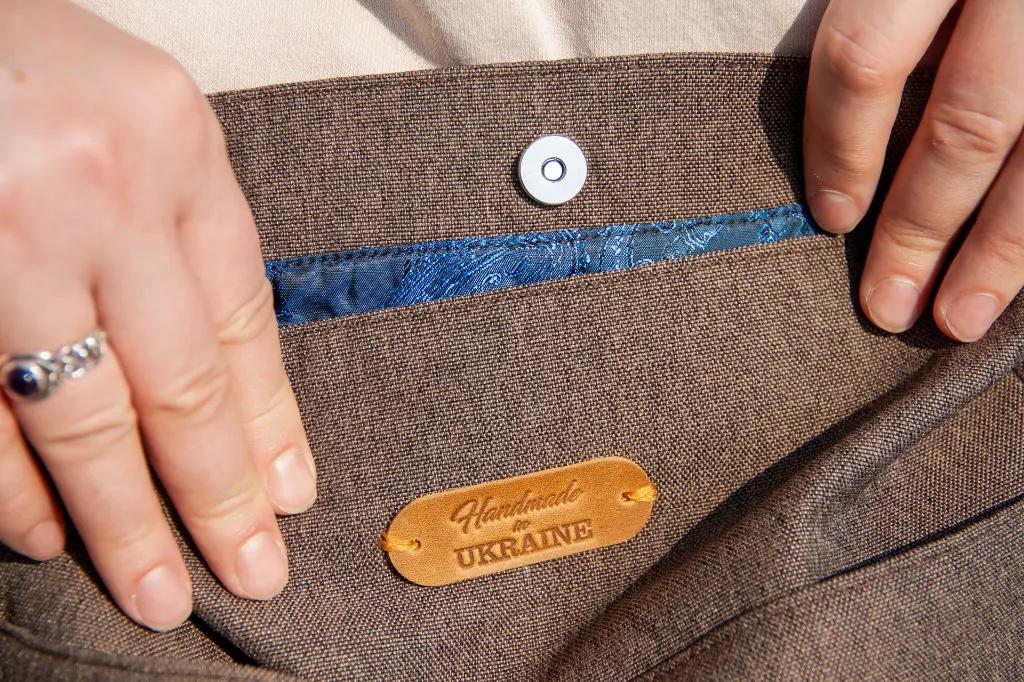 Logo Large Crossbody Bag Afina Brown L.webp