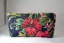 Zip Pouch  Hibiscus Black Front 2.webp
