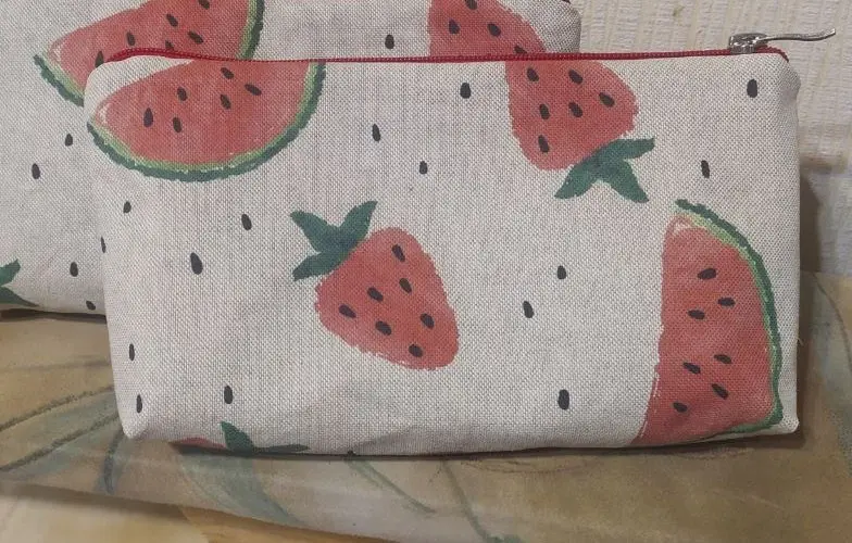 Zipper Notions Pouch Wmelon Strawberry.webp