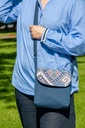 Crossbody Bag Blue Ethnic Blue M