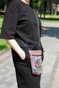 Crossbody Purse Flowers Pink S