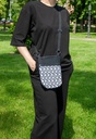 Crossbody Purse White  Black S