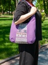 Hobo Bag Tribal Print Violet M
