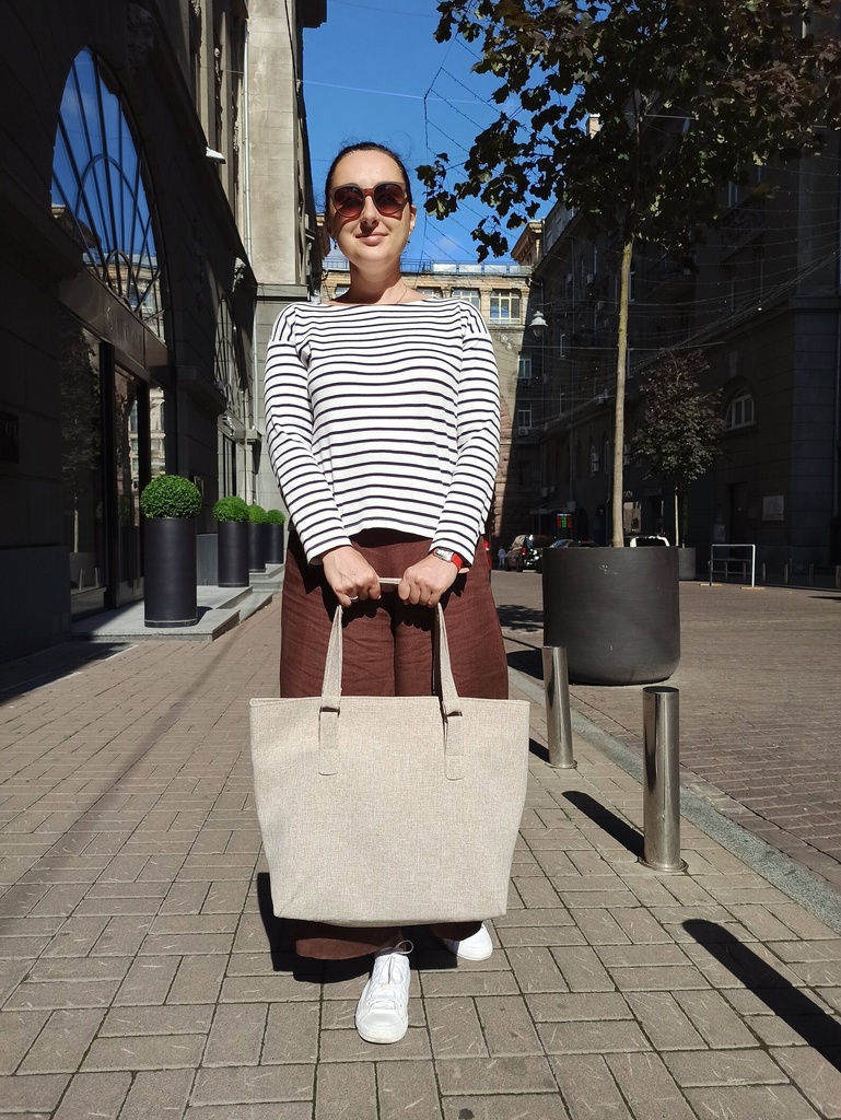 [tob-rog-beige-xl] Tote Bag  Rog Beige XL