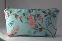 Zipper Notions Pouch Bird  Bullfinch Azure M